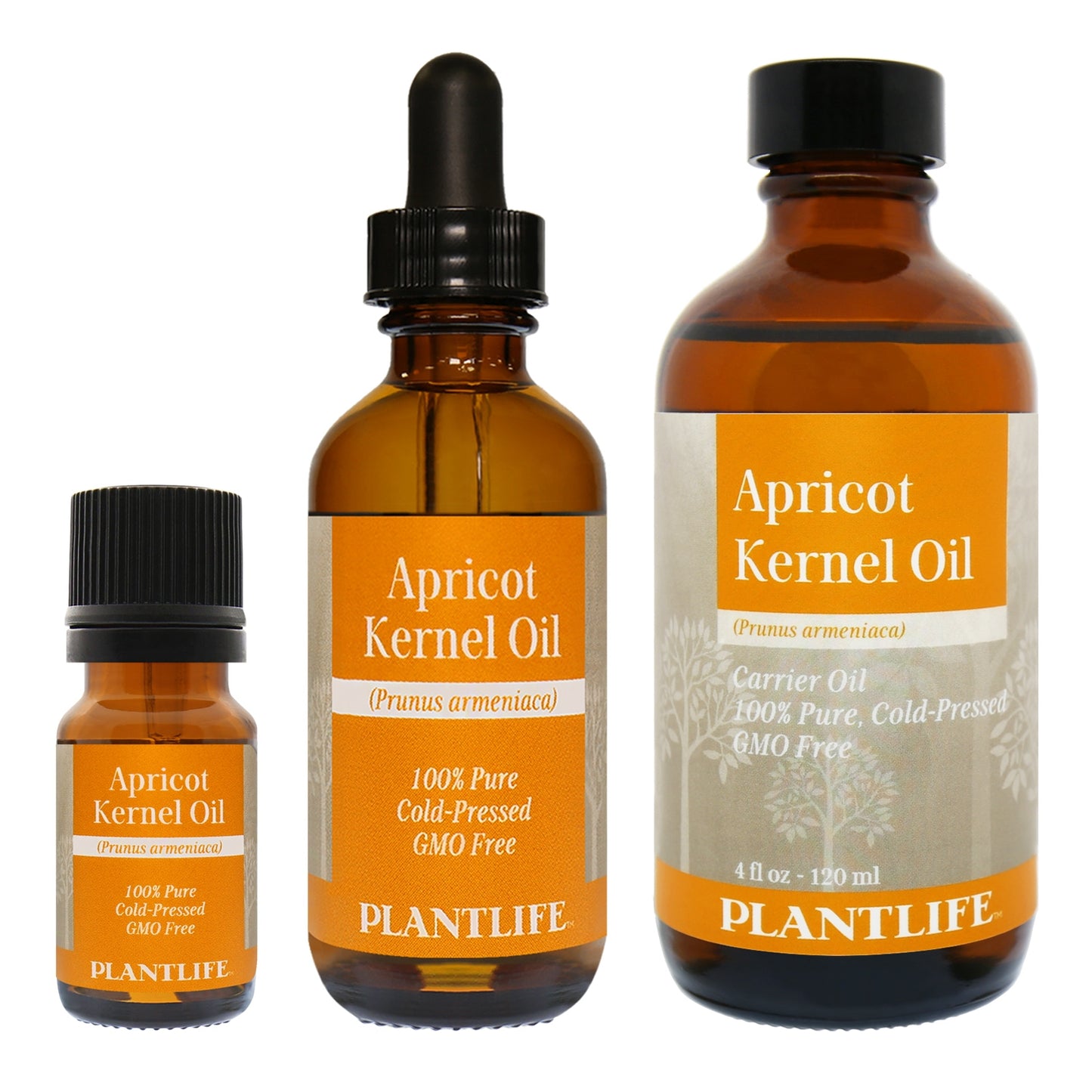 Plantlife Apricot Kernel Oil, 100% Pure, Cold-Pressed - 4 fl oz